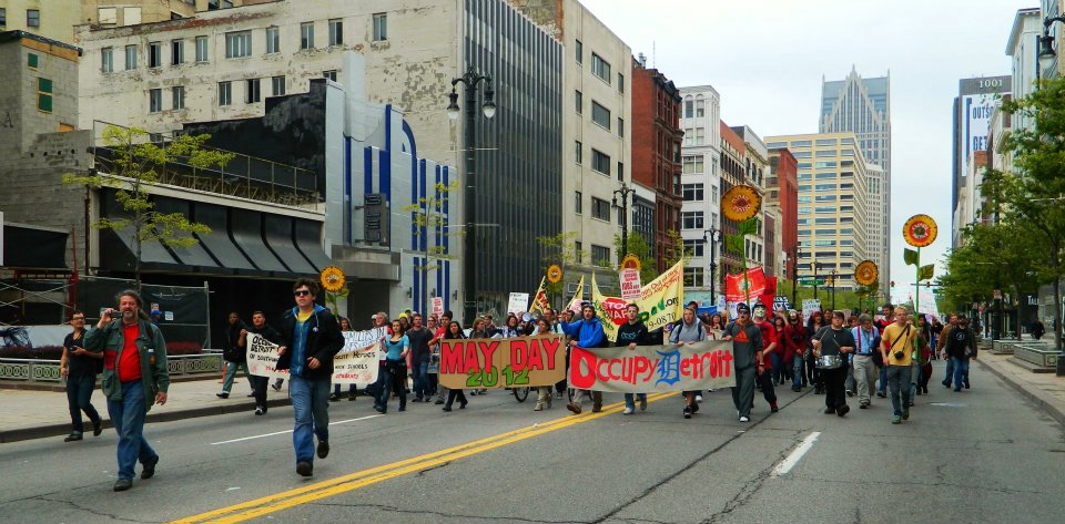photographs of rally and general assembly at Grand Circusl Park 25