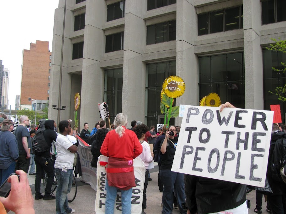 photographs of rally and general assembly at Grand Circusl Park 01