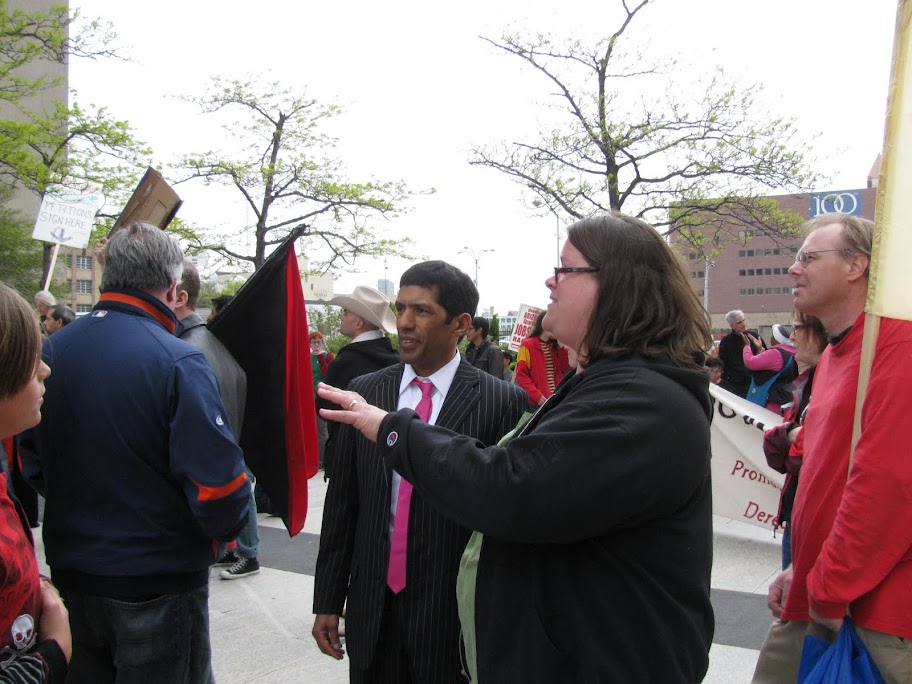 photographs of rally and general assembly at Grand Circusl Park 04