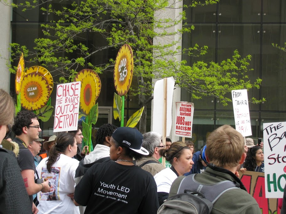 photographs of rally and general assembly at Grand Circusl Park 07