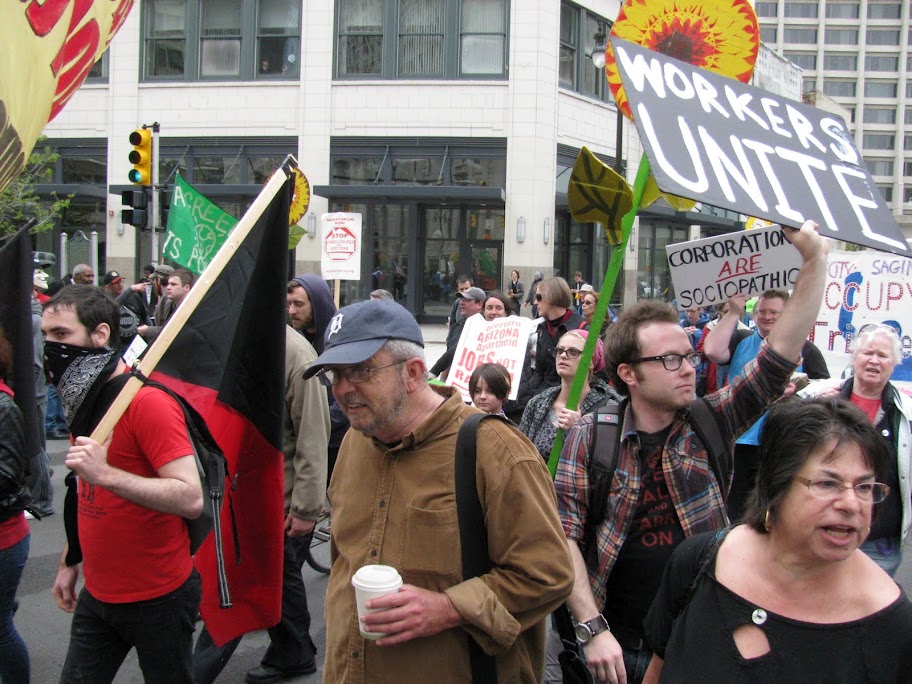 photographs of rally and general assembly at Grand Circusl Park 11