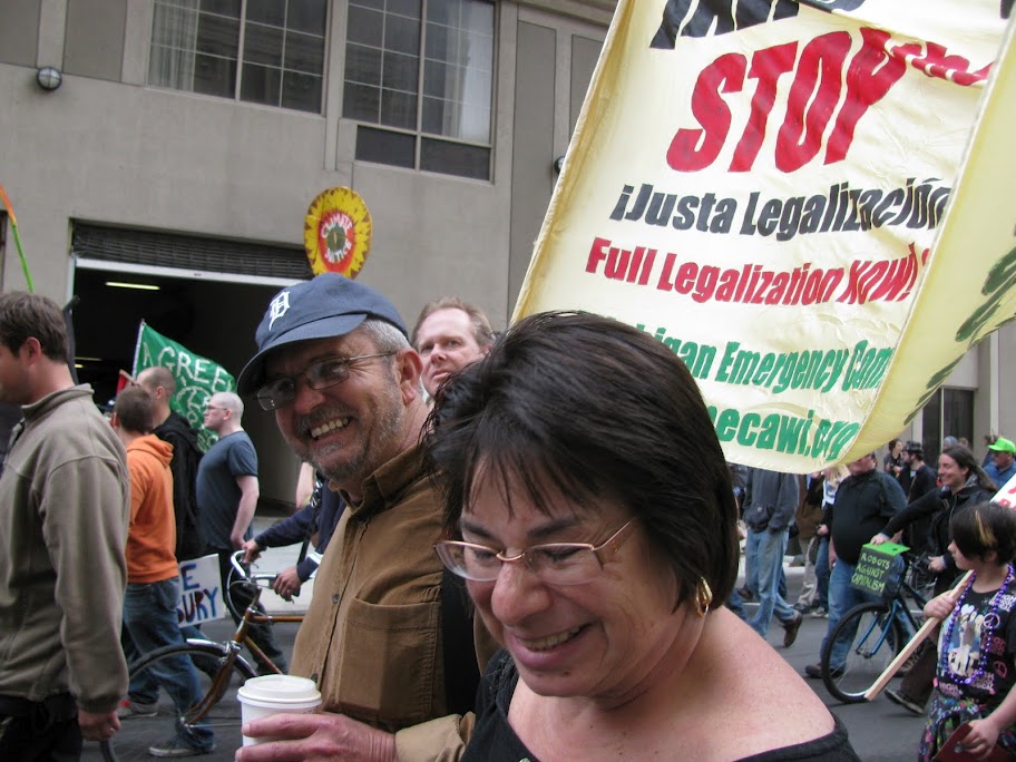 photographs of rally and general assembly at Grand Circusl Park 14