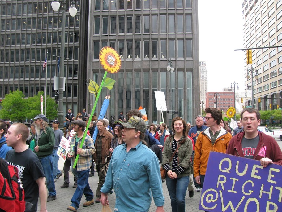 photographs of rally and general assembly at Grand Circusl Park 18