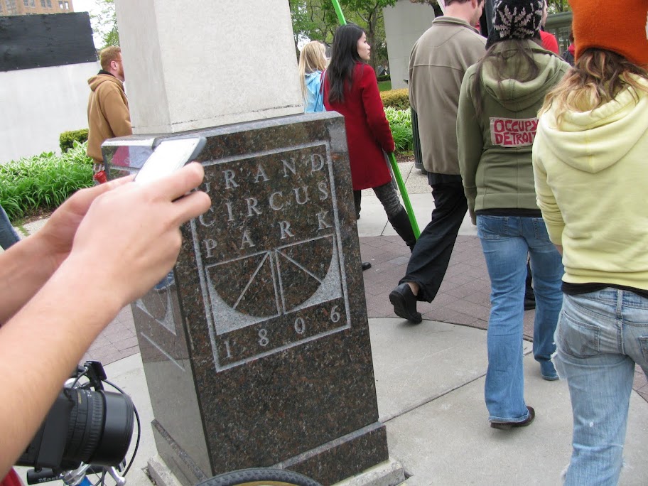 photographs of rally and general assembly at Grand Circusl Park 22